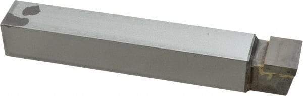 Made in USA - 1 x 1" Shank, Square Nose Single Point Tool Bit - C-16, Grade C2 - Exact Industrial Supply