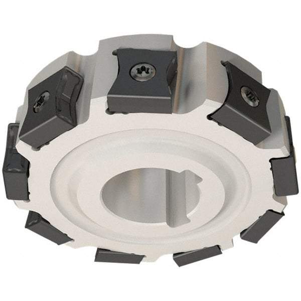 Iscar - Arbor Hole Connection, 0.551" Cutting Width, 3/4" Depth of Cut, 3" Cutter Diam, 1" Hole Diam, 9 Tooth Indexable Slotting Cutter - SSB-LN15 Toolholder, LN.. Insert, Right Hand Cutting Direction - All Tool & Supply