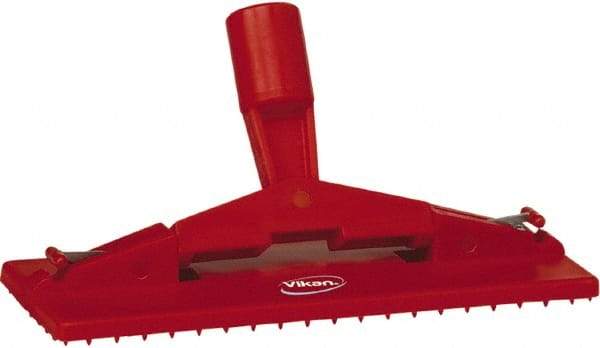 Vikan - 9" Long x 3-3/4" Wide Scouring Pad Holder - Red - All Tool & Supply