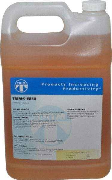 Master Fluid Solutions - Trim E850, 1 Gal Bottle Cutting & Grinding Fluid - Water Soluble, For Cutting, Grinding - All Tool & Supply