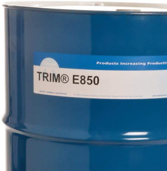 Master Fluid Solutions - Trim E850, 54 Gal Drum Cutting & Grinding Fluid - Water Soluble, For Cutting, Grinding - All Tool & Supply