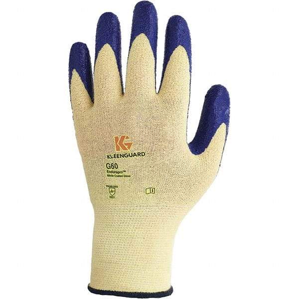 KleenGuard - Size 2XL (11), ANSI Cut Lvl 2, Abrasion Lvl 3, Nitrile Coated Kevlar Cut Resistant Gloves - 9.8" Long, Palm Coated, Kevlar Lining, Yellow, Paired - All Tool & Supply