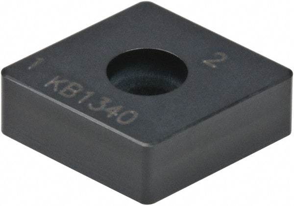 Kennametal - CNMA433 S0820 Grade KB1340 PCBN Turning Insert - Uncoated, 80° Diamond, 1/2" Inscr Circle, 3/16" Thick, 3/64" Corner Radius - All Tool & Supply