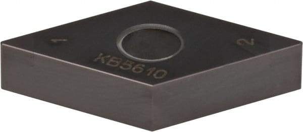 Kennametal - DNGA431 S0420MT Grade KB5630 PCBN Turning Insert - AlTiN Finish, 55° Diamond, 1/2" Inscr Circle, 3/16" Thick, 1/64" Corner Radius - All Tool & Supply