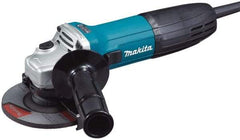 Makita - 4-1/2" Wheel Diam, 11,000 RPM, Corded Angle & Disc Grinder - 5/8-11 Spindle, 120 Volts, 6 Amps - All Tool & Supply