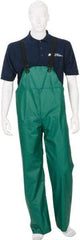 MCR Safety - Size L, Green, Rain, Limited Flammability Overall - Snap Ankle, Take Up Snaps Wrist - All Tool & Supply