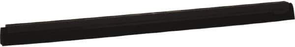 Vikan - 28" Foam Rubber Blade Squeegee Refill - Double Edge, Black, Plastic Holder - All Tool & Supply