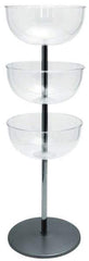 Tensator - 40" High Barrier Free-Standing Pole - Polycarbonate, Polished Chrome Finish, Gray - All Tool & Supply