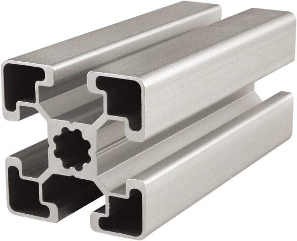 80/20 Inc. - 4 Meters Long x 45 mm Wide x 45 mm Deep, T-Slotted Aluminum Extrusion - Clear Anodized Finish - All Tool & Supply