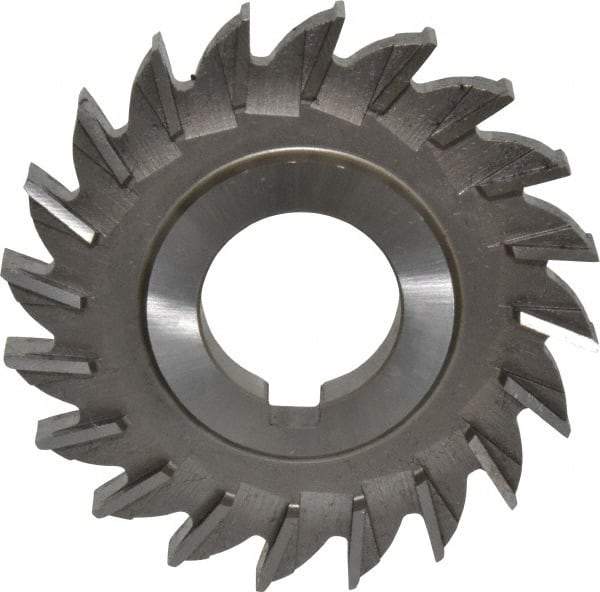 Made in USA - 3" Diam x 3/8" Width of Cut, 20 Teeth, Cobalt Side Milling Cutter - Straight Teeth, Uncoated - All Tool & Supply