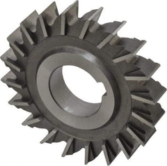 Made in USA - 3" Diam x 1/2" Width of Cut, 20 Teeth, Cobalt Side Milling Cutter - Straight Teeth, Uncoated - All Tool & Supply