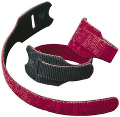 VELCRO Brand - 900 Piece 3/4" Wide x 8" Piece Length, Self Fastening Tie/Strap Hook & Loop Strap - Perforated/Pieces Roll, Cranberry, Fire Retardant, Printable Surface - All Tool & Supply