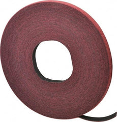 VELCRO Brand - 1/2" Wide x 25 Yd Long Self Fastening Tie/Strap Hook & Loop Roll - Continuous Roll, Cranberry, Fire Retardant, Printable Surface - All Tool & Supply