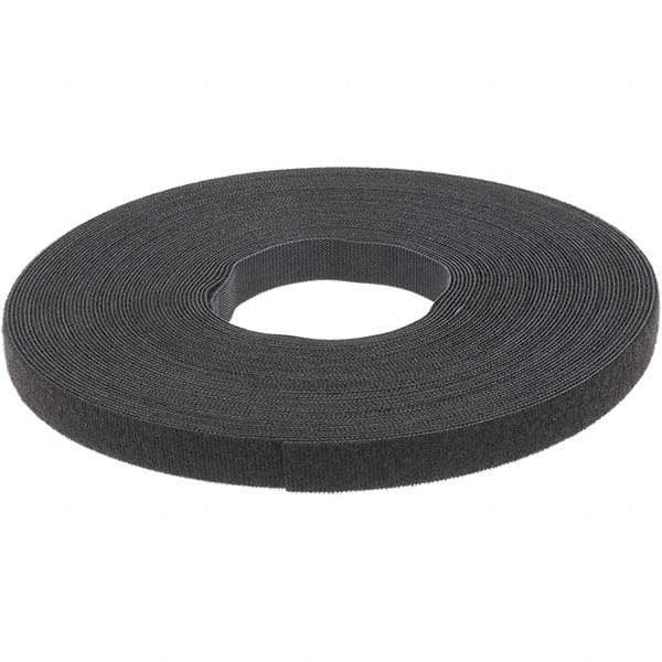 VELCRO Brand - 5/8" Wide x 25 Yd Long Self Fastening Tie/Strap Hook & Loop Roll - Continuous Roll, Black - All Tool & Supply