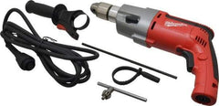 Milwaukee Tool - 120 Volt 1/2" Keyed Chuck Electric Hammer Drill - 0 to 16,000 & 0 to 40,000 BPM, 0 to 1,000 & 0 to 2,500 RPM - All Tool & Supply