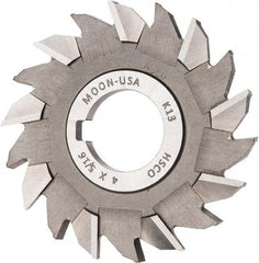 Made in USA - 4" Diam x 5/16" Width of Cut, 18 Teeth, Cobalt Side Milling Cutter - Staggered Teeth, Uncoated - All Tool & Supply