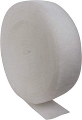 Made in USA - 90' Long x 8" Wide x 1" Thick Polyester Media Air Filter Media Roll - MERV 5, 85% Arrestance Efficiency, 500 FPM Max Air Flow, 0.14" wpg Init Resist, 1" wpg Final Resist, 30% Particle Capture Efficiency, Use with Any Unit - All Tool & Supply