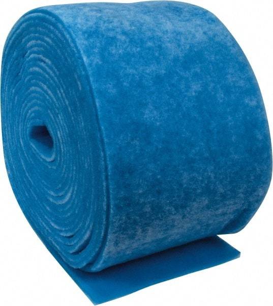 Made in USA - 90' Long x 20" Wide x 1" Thick Polyester Media Air Filter Media Roll - MERV 7, 86% Arrestance Efficiency, 500 FPM Max Air Flow, 0.14" wpg Init Resist, 1" wpg Final Resist, Use with Any Unit - All Tool & Supply