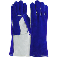 ‎73-7250 Welders / Foundry Gloves - Welding Glove - Side Split - Foam Lining - Bl./Gry. - Sewn w/Kevlar