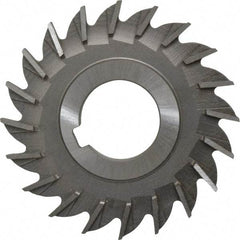 Made in USA - 3" Diam x 1/4" Width of Cut, 20 Teeth, High Speed Steel Side Milling Cutter - Straight Teeth, Uncoated - All Tool & Supply