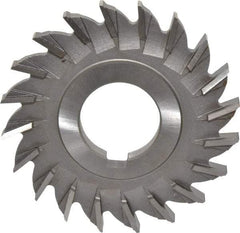 Made in USA - 3" Diam x 9/32" Width of Cut, 20 Teeth, High Speed Steel Side Milling Cutter - Straight Teeth, Uncoated - All Tool & Supply