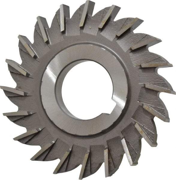 Made in USA - 3" Diam x 11/32" Width of Cut, 20 Teeth, High Speed Steel Side Milling Cutter - Straight Teeth, Uncoated - All Tool & Supply