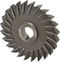 Made in USA - 5" Diam x 5/8" Width of Cut, 24 Teeth, High Speed Steel Side Milling Cutter - Straight Teeth, Uncoated - All Tool & Supply