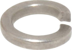 Value Collection - M5, 5.1mm ID, 1.6mm Thick High Collar Split Lock Washer - 18-8 Austenitic Grade A2 Stainless Steel, Uncoated, 5.1mm Min ID, 5.4mm Max ID, 8.8mm Max OD - All Tool & Supply