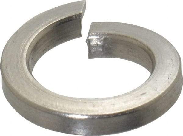 Value Collection - M8, 8.1mm ID, 2mm Thick High Collar Split Lock Washer - 18-8 Austenitic Grade A2 Stainless Steel, Uncoated, 8.1mm Min ID, 8.5mm Max ID, 12.7mm Max OD - All Tool & Supply