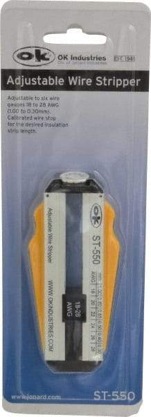 Jonard Tools - 28 to 18 AWG Capacity Precision Wire Stripper - Polycarbonate Handle - All Tool & Supply