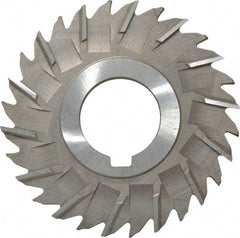 Made in USA - 3" Diam x 5/32" Width of Cut, 28 Teeth, High Speed Steel Side Milling Cutter - Staggered Teeth, Uncoated - All Tool & Supply