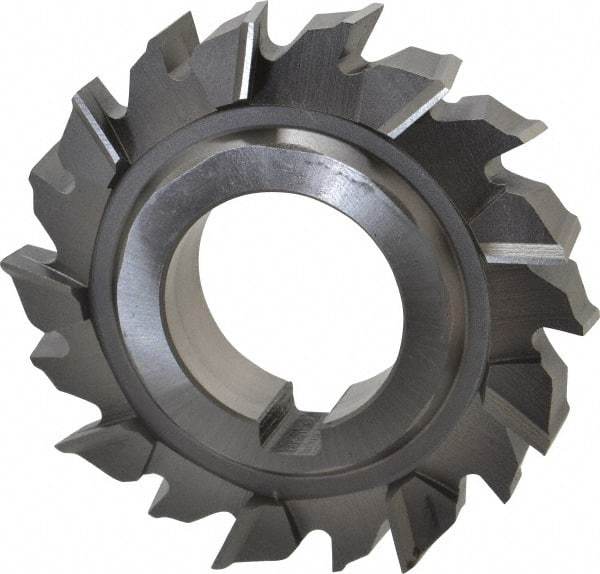 Made in USA - 3" Diam x 5/8" Width of Cut, 18 Teeth, High Speed Steel Side Milling Cutter - Staggered Teeth, Uncoated - All Tool & Supply