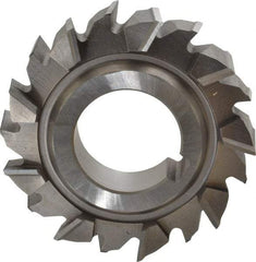 Made in USA - 3" Diam x 3/4" Width of Cut, 18 Teeth, High Speed Steel Side Milling Cutter - Staggered Teeth, Uncoated - All Tool & Supply