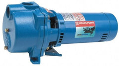 Goulds Pumps - 230 Volt, 13.9 Amp, 1 Phase, 2 HP, Self Priming Centrifugal Pump - 48J Frame, 1-1/2 Inch Inlet, 87 Max GPM, ODP Motor, Cast Iron Housing, Noryl Impeller, 106 Ft. Shut Off, Carbon Ceramic Mechanical Seal - All Tool & Supply