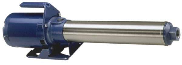 Goulds Pumps - 1 hp, 3 Phase, 230/460 Volt, High Pressure Pump, Multi Stage Booster Pump - Water Supply Booster, ODP Motor, 10 Stage - All Tool & Supply