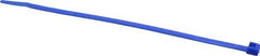 Made in USA - 7.562" Long Blue Nylon Standard Cable Tie - 50 Lb Tensile Strength, 1.32mm Thick, 3" Max Bundle Diam - All Tool & Supply