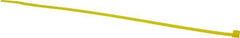 Made in USA - 8-7/8" Long Yellow Nylon Standard Cable Tie - 40 Lb Tensile Strength, 1.24mm Thick, 4" Max Bundle Diam - All Tool & Supply