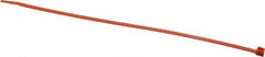 Made in USA - 11-1/4" Long Orange Nylon Standard Cable Tie - 50 Lb Tensile Strength, 1.32mm Thick, 3" Max Bundle Diam - All Tool & Supply