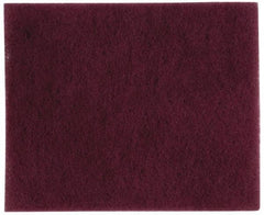 Ability One - 11-1/6" Long x 9" Wide x 1/4" Thick Cleansing Pad - Light-Duty, Maroon - All Tool & Supply