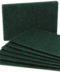 Ability One - 9-1/2" Long x 6" Wide x 1/4" Thick Sponge - Medium-Duty, Green - All Tool & Supply