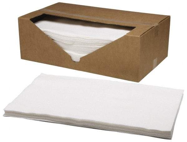 Ability One - Flat Fold General Purpose Wipes - 14-1/4" x 25" Sheet Size, White - All Tool & Supply