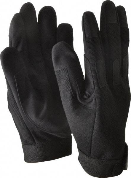 Ability One - Size 2XL (11) Synthetic Leather Anti-Vibration/Impact Protection Work Gloves - For Mechanic's & Lifting, Uncoated, Hook & Loop Cuff, Full Fingered, Black, Paired - All Tool & Supply