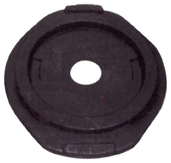 PRO-SAFE - Rubber Standard Channelizer Base - 25 Lb, Black - All Tool & Supply