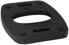 PRO-SAFE - 18-1/2" Wide x 1.8" High Rubber Vertical Panel Rubber Base - 20 Lb, Black - All Tool & Supply