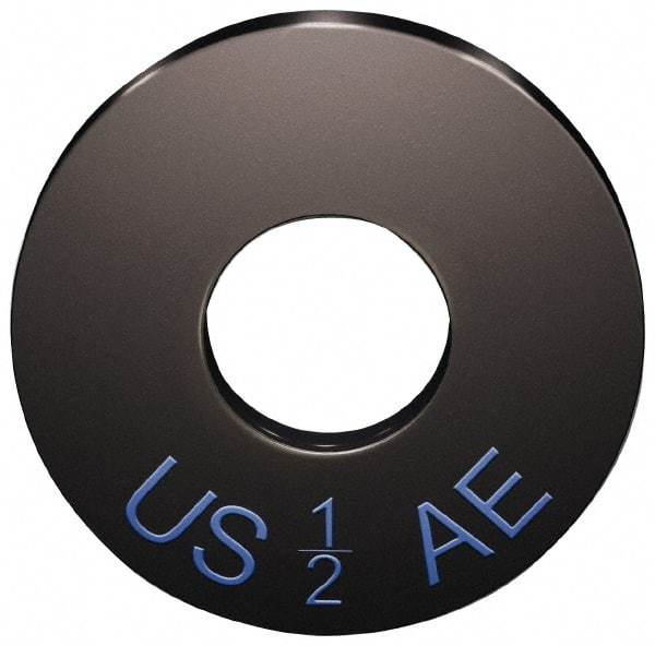 Jergens - 1" Screw, Case Hardened Steel USS/SAE Flat Washer - 1-1/16" ID x 2-1/2" OD, 1/4" Thick, Black Oxide Finish - All Tool & Supply