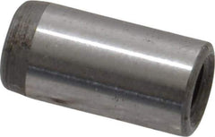 Jergens - 1/4" Diam x 1/2" Pin Length Alloy Steel Pull Out Dowel Pin - C 47-58 & C 60-64 (Surface) Hardness, 1 Beveled & 1 Threaded End - All Tool & Supply