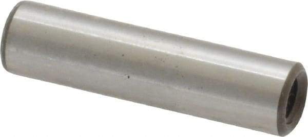 Jergens - 1/4" Diam x 1" Pin Length Alloy Steel Pull Out Dowel Pin - C 47-58 & C 60-64 (Surface) Hardness, 1 Beveled & 1 Threaded End - All Tool & Supply