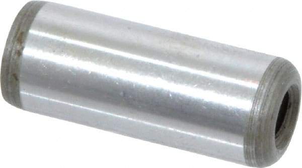 Jergens - 1/2" Diam x 1-1/4" Pin Length Alloy Steel Pull Out Dowel Pin - C 47-58 & C 60-64 (Surface) Hardness, 1 Beveled & 1 Threaded End - All Tool & Supply