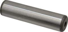 Jergens - 1" Diam x 4" Pin Length Alloy Steel Pull Out Dowel Pin - C 47-58 & C 60-64 (Surface) Hardness, 1 Beveled & 1 Threaded End - All Tool & Supply