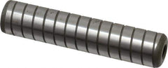 Jergens - 5/8" Diam x 3" Pin Length Alloy Steel Grooved Dowel Pin - C 47-58 & C 60-64 (Surface) Hardness, 1 Beveled & 1 Threaded End - All Tool & Supply